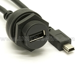 Waterproof USB Cable - A to Mini-B