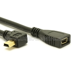 USB 2.0 Left Angle Mini-B Extension Cable