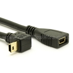 USB 2.0 Down Angle Mini-B Extension Cable