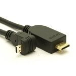 Down Angle Micro to Mini HDMI Cable - Ultra-Thin