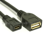USB 2.0 Micro-B Female to A Female Extension Adapter