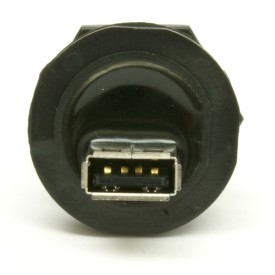 Waterproof USB Coupler - A Female - Panel Mount