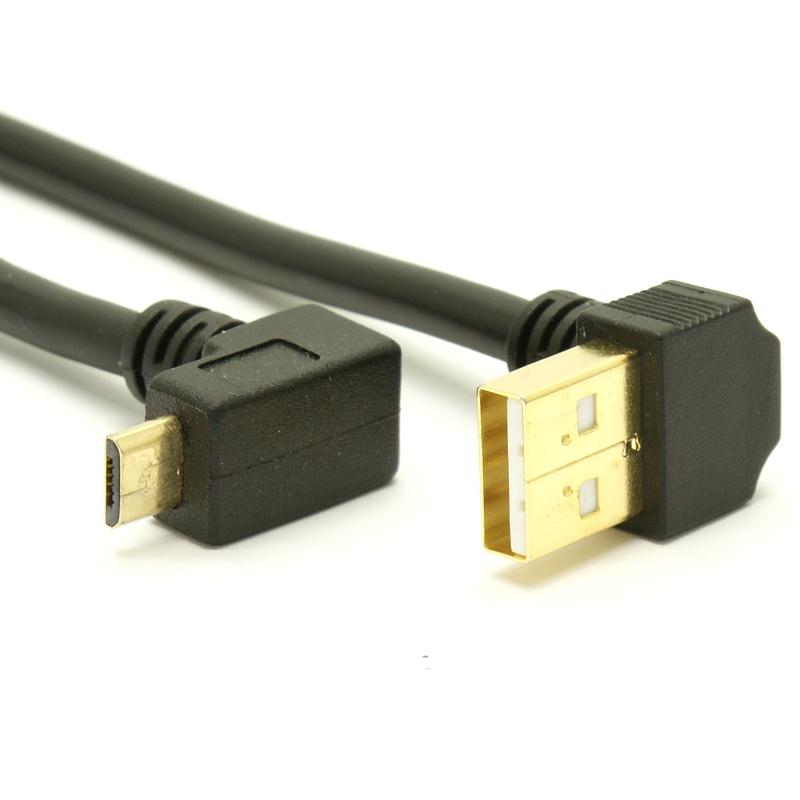 Micro USB Cable Angled 12 inches RRAUMCBU12G eBay