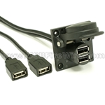 USB 2 Dual A Female<BR> Self Sealing Cable