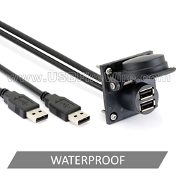 USB 2 Dual A to A <br> Self Sealing Extension Cable