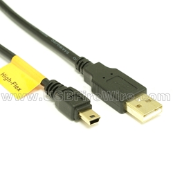USB 2.0  A to Mini-B Cable  - High-Flex