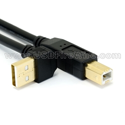USB 2.0 Up Angle A to B Cable
