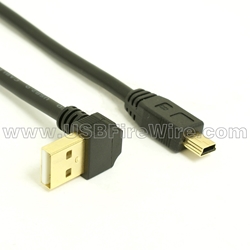 2m USB to Down Angle Mini USB Cable - Mini USB Cables & Adapters