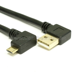 Chromecast USB Cable, Micro USB to Right Angle Micro