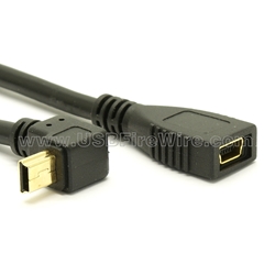 Cables 2pcies/lot Mini USB 2.0 5pin Male to 5pin Female Extension Adapter Extender Black Color Cable Length: Other 