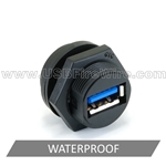 USB 3 Waterproof Coupler - Solder Pins