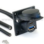 USB C Female / A Female Charging - Self Sealing