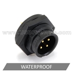 Waterproof C3 Male Solder Lock - 4P