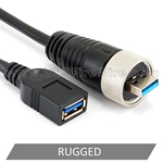USB 3 Ruggedized Cable - AM/AF