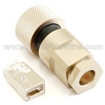 Full Metal Screw Field-installable Male Connector