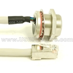 RJ45 Panel Mount with Pigtail Cable - Screw Lock