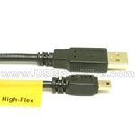 USB 2.0  A to Mini-B Cable  - High-Flex