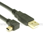 USB 2.0 A to Left Angle Mini-B cable