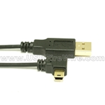 USB 2.0 A to Right Angle Mini-B Cable -Ultra-Thin