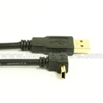 USB 2.0 A to Down Angle Mini-B Cable
