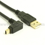USB 2.0 Device Cable - Up Angle Deep Well Mini-B