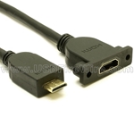 Panel Mount Mini-HDMI Extension