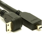 Down Angle Mini to Micro HDMI Cable