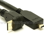 Up Angle Mini to Micro HDMI Cable