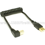 USB 2.0 A to Right Angle B Cable