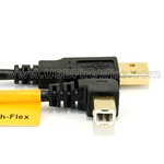 USB 2.0 A to Right Angle B Cable - High-Flex