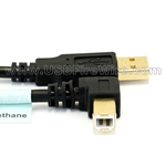 USB 2.0 A to Right Angle B Cable - LSZH