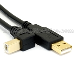 USB 2.0 A to Down Angle B Cable
