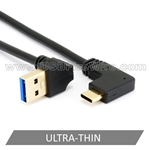 USB 3 Down A to Right/Left C<BR> (Ultra-Thin)