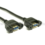 USB 3.0 - Double A Female Panel Mount
