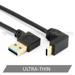 USB 3 Left A to Up/Down C <br> (Ultra-Thin Cable)