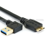 USB 3.0 Left Angle A to Micro-B