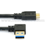USB 3.0 Left Angle A to Micro-B