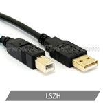 USB 2.0 A to B Cable - LSZH