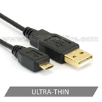 USB 2 A to Micro-B (Ultra-Thin)