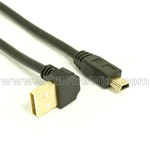 USB 2.0 Up Angle A to Mini-B Cable