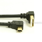 USB 2.0 Angle A to Angle Mini-B Cable