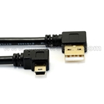 USB 2.0  Angle A to Angle Mini-B Cable
