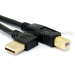 USB 2.0  Left Angle A to B Cable
