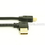 USB 2.0 Cable - Left Angle A to Mini-B