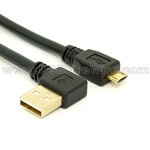USB 2.0 Left Angle A to Micro-B Cable