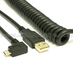 USB 2.0 A to Right Angle Micro-B Cable