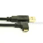 USB 2.0 A to Right Angle Micro-B Cable