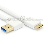 USB 3 Right A to Micro-B (White Cable)