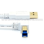 USB 3 Left B to A (White Cable)