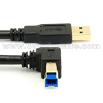 USB 3.0 - A to Left Angle B Male